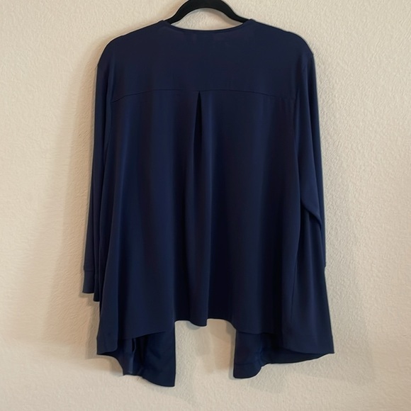 Chico’s Tank & Cardigan Bundle (2) XL Blue Open Front Anti Wrinkle Travelers - Picture 11 of 17